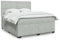 qohoio Boxspringbett mit Matratze Hellgrau 180x200 cm Bett Boxspringbett Bett Mit Matratze Schlafzimmer MöBel Betten Samt - 3290972