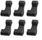 UTTASU Boat Tarpaulin Hooks Set 6PCS PVC Snap Fasteners Rope Clips Anti-Rust Multifunctional Clamps for Inflatable Raft for KAYAK Canopy Pool Cover Car Tent 45mm Length 7mm Hole Diameter