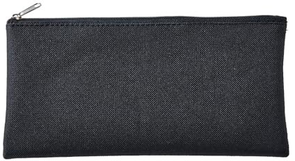 YANFJHV Pen + Gear Federmäppchen aus Stoff mit Reißverschluss, Schwarz Marmor Mäppchen Rose (Black, One Size)