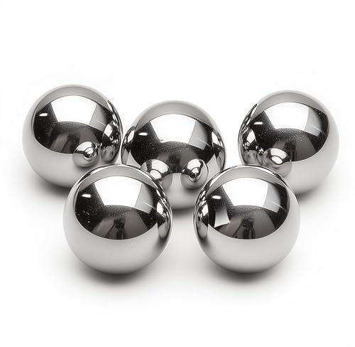 HiPicco 5pcs 20mm Bearing Balls 304 Stainless Steel G100 Precision Balls | 20mm/apr.0.79 Precision Bearing Ball, for Industrial Machinery, Automotive Applications, DIY Projects