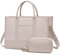 LOVEVOOK Laptoptasche Handtasche Damen 15,6 Zoll, Wasserdicht Arbeitstasche Groß Schultasche Shopper Tasche Aktentasche Lehrertasche, Leder Handbags Business Tasche für Uni Büro Arbeit