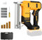 Cordless Brad Nailer Compatible with Dewalt 20V Battery, 2 in 1 Electric Stapler Nailer with 500 Straight Nails and 500 U Nails, Cordless Nail Staple Gun for Home Improvement(No Battery)