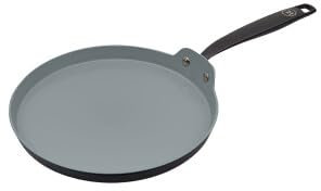 Be Living Essential Serie - Pfannkuchenpfanne - Ø 26 cm - Keramik - Spülmaschinenfest - PFAS-frei - Induktionsgeeignet - Schwarz