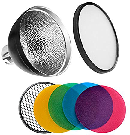 Godox AD-S2 Standard Reflector with Soft Diffuser and ad-s11 Witstro Flash Speedlite Accessories for Godox AD200pro II AD200 AD200PRO AD360 AD360II Flashes