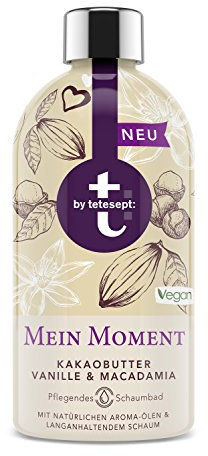 t: by tetesept Schaumbad Auszeit – Badeschaum - mit pinker Orchidee & Ylang Ylang, auch für Kinder – sanfte Pflege mit natürlichen Aroma-Ölen & langanhaltendem Schaum – 2 x 420 ml