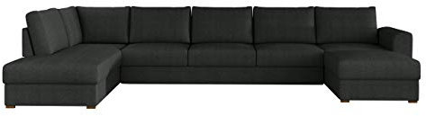 Ecksofa Wilma Large für große Räume, 2 Bettkasten und Schlaffunktion, Schlafsofa, Bettsofa vom Hersteller, Eckcouch, Polsterecke Sofa, Couch, Couchgarnitur Wohnlandschaft (Twist 23, Seite: Links)
