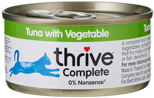 thrive Katze Complete - 100% Katzenvollnahrung Tunfisch & Gemüse (12-er Pack)