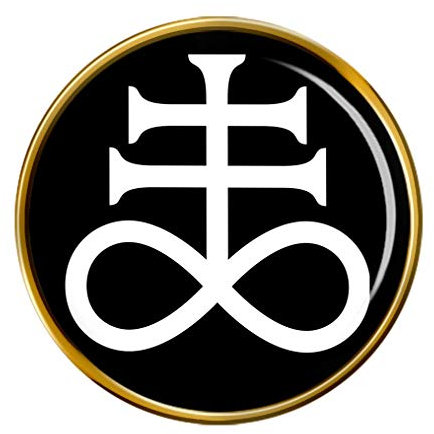 Giftshop UK Leviathan Kreuz Satanische Anstecker Abzeichen