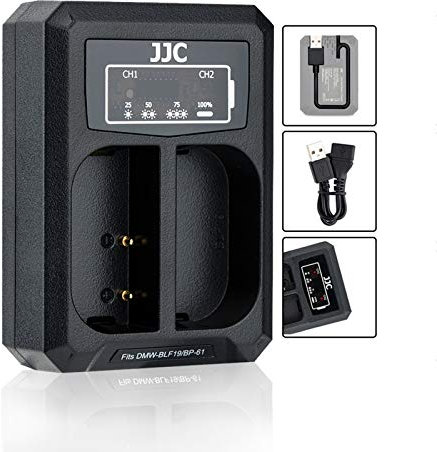 Chargeur de batterie double USB pour Panasonic DC-S5 G9 GH5S GH5 GH4 GH3, Sigma SD Quattro, SD Quattro H pour Panasonic DMW-BLF19 DMW-BLK22, Sigma BP-61