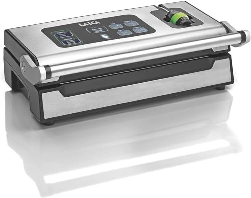 Laica VT3240 XPro Maquina de envasado al Vacío Profesional 22L/Min., incluye 2 rollos de 28x600 cm.