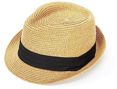 Sombrero de paja de ala corta Panamá para niños, plegable, para verano, playa, 2 a 5 años - beige - 2- 5 años