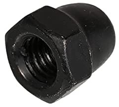 Blackline Schwarz Hutmuttern M6 Sechskantmutter Hutmutter Mutter 25 Stück