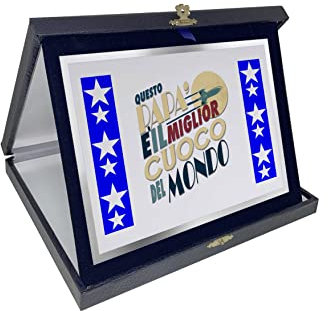 Targa Premio Papà - Questo Papà è il Miglior Cuoco del Mondo - Idee Regalo Papà - Gadget Festa del Papà - Regalo Festa del Papà