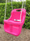 Children Deluxe High Back baby swing seat perfect for Garden swings and Climbing Frames (Pink with Pink T-Bar)
