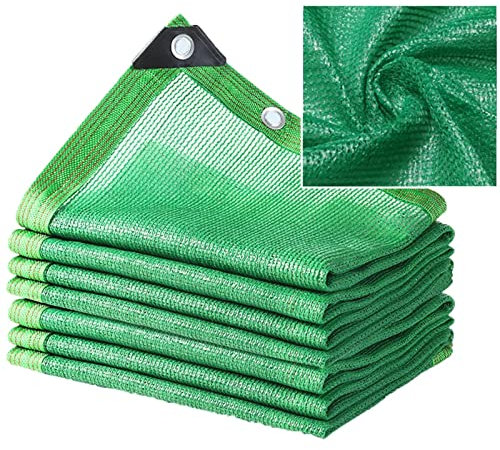 YHBZ Filet d'ombrage 70%,Bâche de Protection Solaire pour Serre,Auvent Respirant pour extérieur,pour Plante de Jardin (Vert) Longueur * Largeur Personnalisable,10x10m(33 * 33ft)