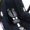 BAMBINIWELT Gurtpolster Set universal für Babyschale Autositz kompatibel z.B. mit Maxi Cosi Cybex (dunkelgrau)