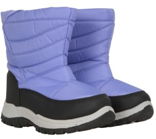 Mountain Warehouse Caribou Junior Kids Snow Boots | Boys & Girls Durbale Snowproof Footwear, Warm & Fleece-Lined, Deep Lugs & High Traction Soles for Enhanced Grip, For Winter
