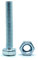 DOJA Barcelona | Set 10 Viti Testa Esagonale + 10 Dadi M14x80mm | Acciaio Zincato | Bulloni e Dadi per Ferramenta