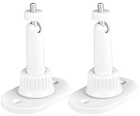 VIEWZONE Adjustable Mounting Bracket for Security Camera, Adhesive Wall Mount Bracket Compatible with-Ring Stick Up Cam Battery and Indoor Cam,Arlo-Pro/Pro 2/Pro 3, 2-Pack