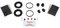 Bigg Red - Brake Caliper Seal Repair Kit with Bleed Screws - Rear Left & Right - Fits AKEBONO Single 43mm dia Piston Calipers - Compatible with Select Models - 204353K