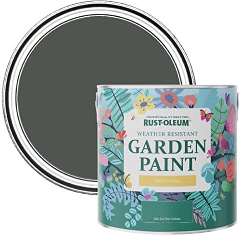 Rust-Oleum Grey Mould-Resistant Garden Paint In Matt Finish - Graphite 2.5L