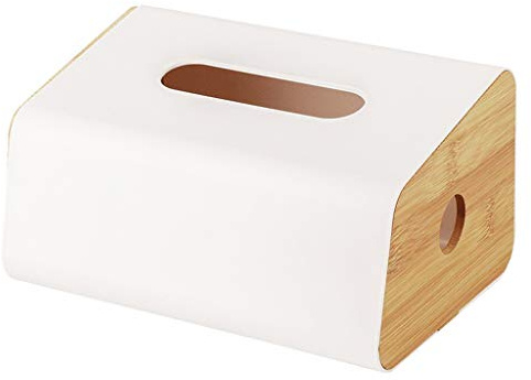Sudemota Toilet Paper Holder Bathroom Storage Box Stick-Wall Tissue Box Toilet Roll Holder Wall-Mounted Toilet Tissue Storage Box