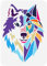 FINGERINSPIRE Geometrische Wolfskopf Schablone 21x29.7 cm Wiederverwendbare Wolfskopf Zeichnungsschablone DIY Kunst Wolf Dekorationsvorlage Tierschablone Zum Malen Auf Holz Mauer Papier Und Möbel