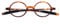 KoKoBin Retro Lesebrille Herren und Damen runde Lesehilf Sehhilfe Brille TR90 Vollrahmenbrille (Leopard, 2, diopters)