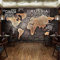 Mural Wallpaper 3D Archaic World Map Photo Wall Painting Restaurant Cafe Bookstore Background Wall Decor Papel -250x175cm