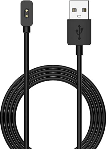 RuenTech Cable de carga para Redmi Watch 3 Active/4/5 Active/5 Lite, cable de carga USB portátil de repuesto para Xiaomi Smart Band 8 Pro/9 Pro Cable de carga Smartwatch Accesorios (Negro)