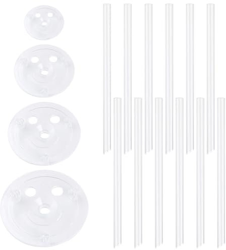 4 Pieces Cake Stand Spacers with Straws, Stand Spacers for Floating Cakes, Reusable, Multi-layer Cake Pan, Layered Cake Stacking, Suitable for Birthday Wedding Cakes