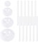 4 Pieces Cake Stand Spacers with Straws, Stand Spacers for Floating Cakes, Reusable, Multi-layer Cake Pan, Layered Cake Stacking, Suitable for Birthday Wedding Cakes