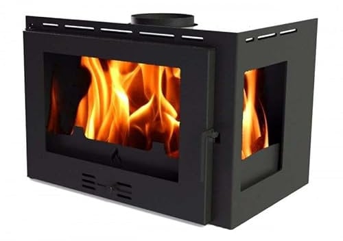 F.lli Lerda L-80 - Inserto angular para chimenea de leña de 16 kW