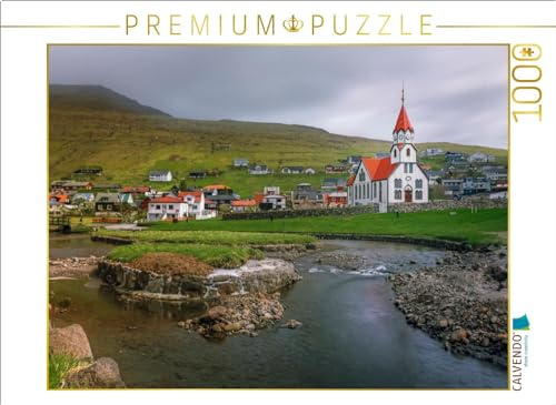 Puzzle · Sandavágur | Sandavágur ist ein charmantes Dorf auf der Insel Vágar in den Färöern · 1000 Teile · Lege-Größe 64 × 48 cm · CALVENDO Puzzle