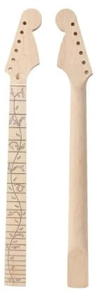 Ahorn-Gitarrenhals-Inlay Mit 24 Bünden, Für Anschrauben, Unfertige Gitarren-Ersatzhälse Für Heimwerker