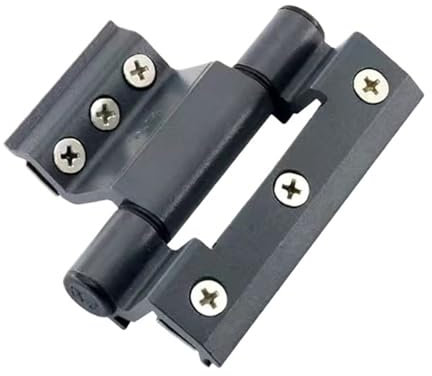 Cerniera 1 Pezzo In Lega Di Alluminio For Porte E Finestre, Cerniera A Ponte Rotto, Isolamento, Cerniere Pieghevoli A Ponte Rotto, Ferramenta For Mobili Facile da installare (Color : Grey-90mm)
