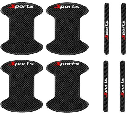 8Pcs car door handle sticker,For Audi A1 A3 A4 A5 A6 A7 A8 A8L Q2 Q3 Q5 Q7 Auto Door Handle Protective Film Door Cup Protector Sticker Door Side Handle Guard