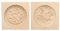 Sourcing Map 2pcs Wooden Cookie Mould 3.94 x 3.94 Flower Carved Baking Cookie Tool Biscuit Press Stamp