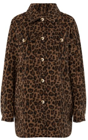 PIECES Damen Pcsaga Leo Shacket Noos Pcsaga Leo Shacket Noos (1er Pack)