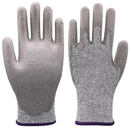 Gants anti-coupures - Lot de 2 gants anti-coupures | Gants de sécurité de travail pour décocher les huîtres, couper la mandoline, couper la viande et sculpter le bois
