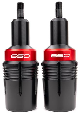 MOWOK Tamponi Paratelaio Protezione del Anticaduta Moto Accessori per Kawasaki Ninja 650 Z650 Z650RS 2017-2024 2023 Z650 RS Z 650 2025 Protezioni del Telaio (Rosso)