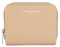 Lancaster | Smooth - Portefeuille Dos à Dos Refente de Cuir de Vachette Lisse Beige - Ecru
