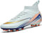Mufanton Scarpe da Calcio Uomo High Top Spikes Scarpe da Calcetto Sportivo attività all'aperto Professionali competizioni Scarpe da Allenamento Teenager,Moon,EU43