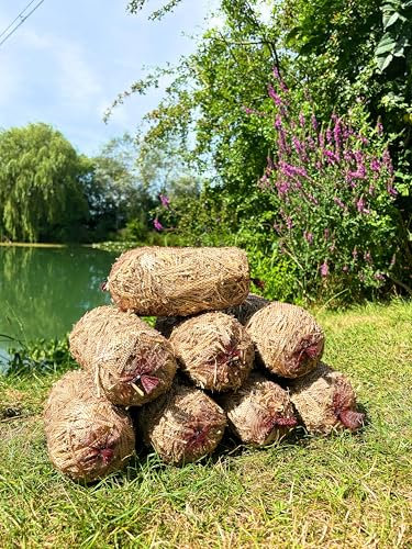 8x Barley Straw Logs for Ponds – Treats 36,000L, Algae & Green Water and Blanket Weed Control, Wildlife Safe, Each Log 80g+, Farm Produced