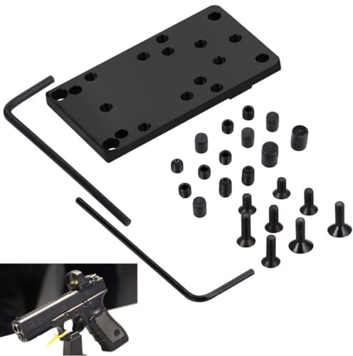 Heckscheibe für Red Dot Visier, Universal Optics Adapter mit Montageset