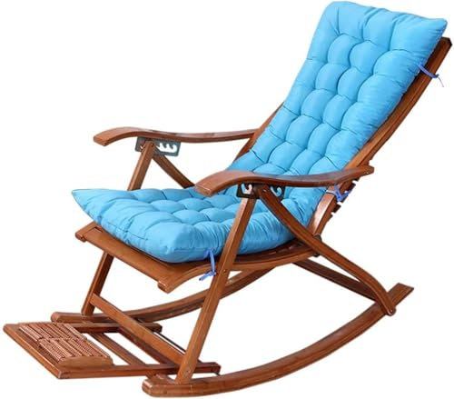 ZZDZW Stuhlkissen Mit Rückenteil Sitzkissen Garten Premium Hochlehner Auflage Küchen Stuhl Kissen Bequeme Stuhlauflage Gartenstuhl Für Outdoor Indoor Rückenkissen(Hellblau,110x55x8cm)