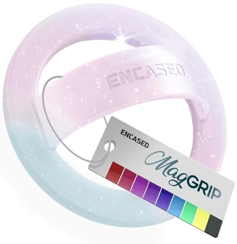 ENCASED Magnetischer Fingerhalter kompatibel mit MagSafe – Dünner Silikon Phone Grip mit Finger Loop Ring für iPhone & Smartphones (Gradient Dream)