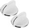 NUOBESTY 2Pcs Washer Control Rotary Knobs Replacement for Washing Machine Dryer Easy to Install User Friendly Design Compatible with Various Washers Smooth Finish for Comfortable Grip