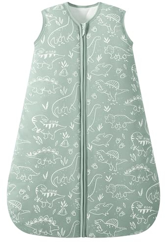 FIEMOL Baby Schlafsack 1,5 2,5 TOG, weicher Baumwoll-Schlafsack | Ganzjahres-Babyschlafsack für Neugeborene und Babys, 2-Wege-Reißverschluss, einfaches Windelwechseln