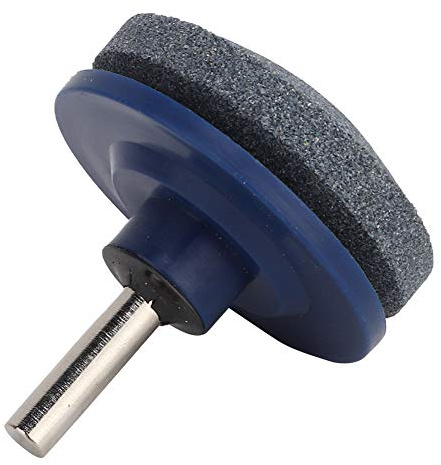 Eujgoov Mower Blade Sharpener Lawnmower Universal Blade Sharpener with Rotate Balance Design, Suitable for Power Drill, Hand Drill
